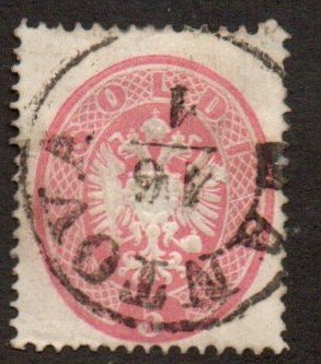 Austrian Off.  Lombardy-Venetia 17 Perf. 14 Used