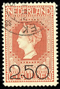 [mag779] Netherlands 1920 Scott#103 used Queen Wilhelmina
