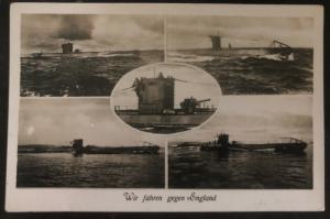 1940 Bad Reichenhall Feldpost Germany RPPC Postcard Cover U Boat Submarine