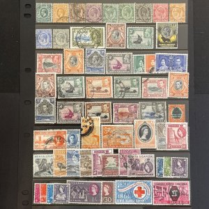 Collection of 60 different m/u stamps Kenya, Uganda, and Tanzania - KUT, SCV $50 