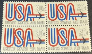 U.S.# C75-MINT NEVER/HINGED--BLOCK OF 4--1968