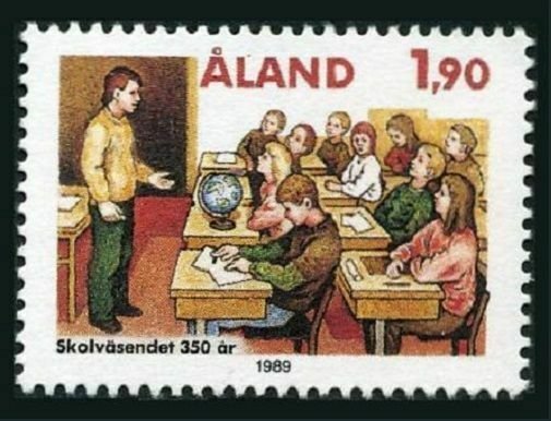 Finland-Aland 57,MNH.Michel 36. Educational System,350th Ann.1989.
