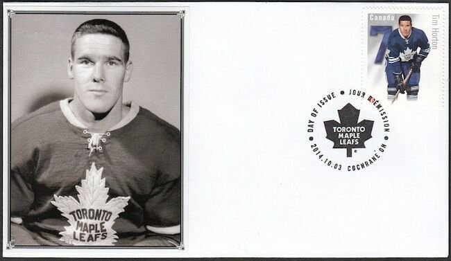 CANADA POST # 2786a.5 HONOURS TIM HORTON of the TORONTO MAPLE LEAFS - FDC # 5