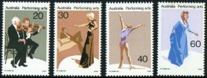 Australia SG#641-644 Performing Arts (1977) MNH