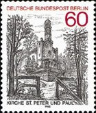 Berlin 9N477 60pf unused Saints Peter and Paul Church