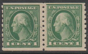 U.S.  Scott #412 Paste-Up Washington Stamp - Mint Pair
