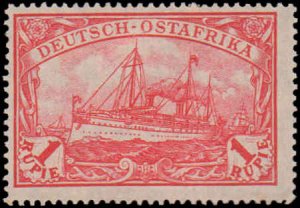 German East Africa #39, Incomplete Set, 1916, Hinged