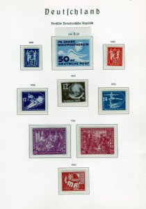 GERMANY DDR MNH 1949-1964 LIGHTHOUSE ALBUM COMPLETE XF (196)