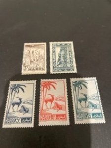 French Morocco sc 172,172B,173,174,174A MH