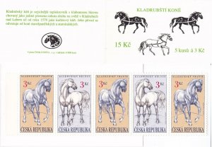 Czech Republic 1996 MNH Stamps Booklet Scott 2992-2993 Kladruby Horses
