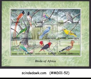 SIERRA LEONE - 1999 BIRDS OF AFRICA - MINIATURE SHEET MNH