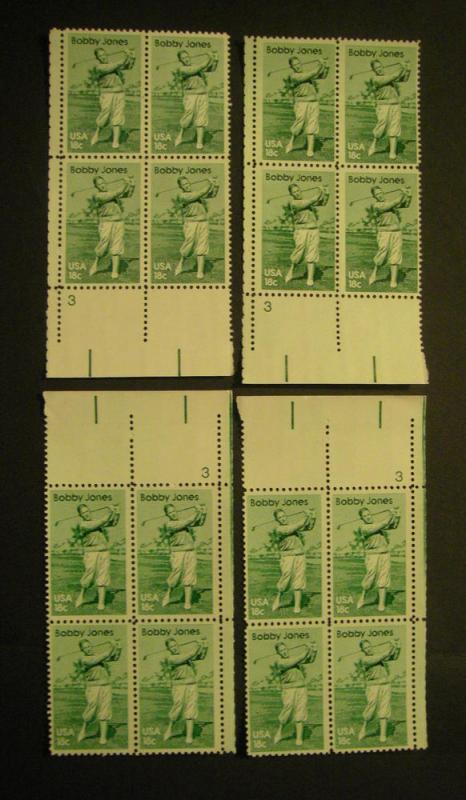 Scott 1933, 18c Bobby Jones, PB4 #3, MNH Beauties