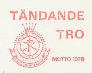 Meter cover Sweden 1976 Salvation Army Scouts and Guides - Faith