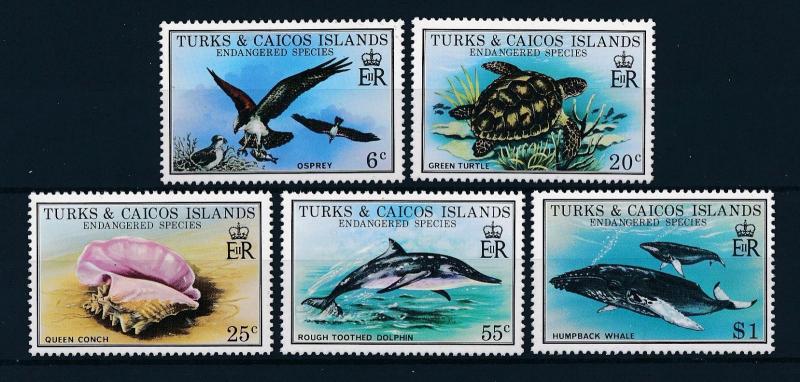 [46776] Turks and Caicos Islands 1979 Marine life Dolphin Whale MNH