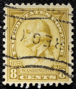 U.S. Used Stamp Scott #713 8c Washington, Superb. Large Margins. A Gem!
