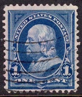 US Stamp #264 1c Franklin USED SCV $.60