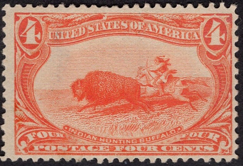 Scott #287  F/VF  OG  LH.  Extremely fresh. Showpiece.