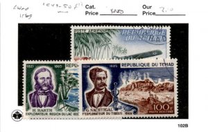 Chad Postage Stamp, #C49-C50, C12 Used, 1969 Airplane