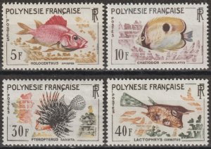 EDSROOM-17086 French Polynesia 199-202 MNH 1962 Complete Fish CV$38.50