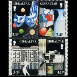 GIBRALTAR 1993 - Scott# 627a-9a Europa-Arts Set of 4 NH