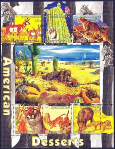 Kyrgyzstan 2004 American Desserts Birds Animals Sheet MNH Private