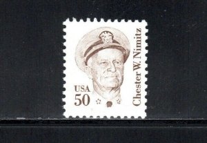 1869a * CHESTER W NIMITZ *   U.S. Postage Stamp  MNH LARGE BLOCK TAG