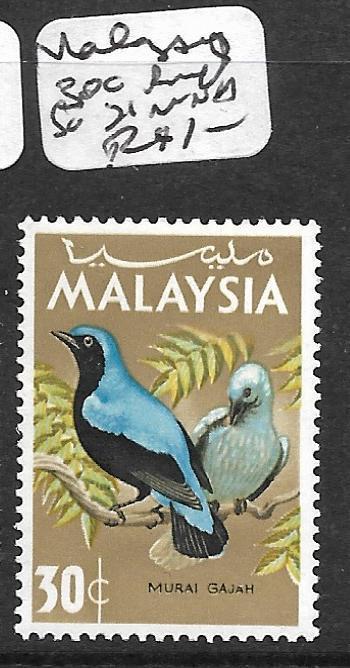 MALAYA MALAYSIA (P0701B) BIRD 30V SG 21  MNH