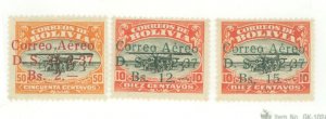 Bolivia #C56-C58  Single
