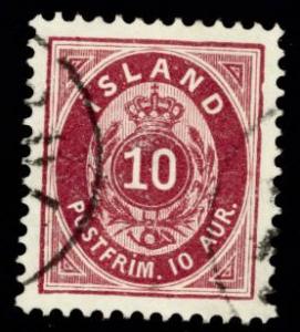 Iceland Scott 26 Used. 1896-1901 Numeral Issue.