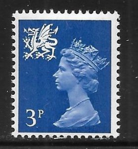 G.B. Wales WMMH2 s.g. w14g 3p Machin Gum Arabic MNH