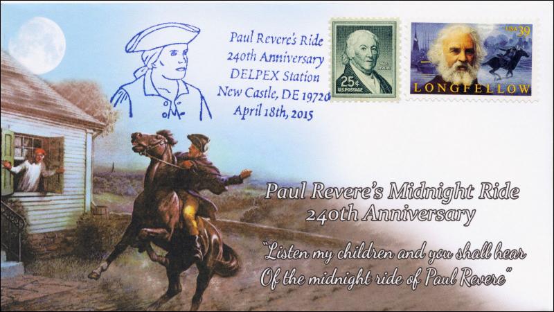 2015, Paul Revere's Ride, 240th Annie, New Castle DE, 15-094