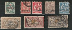 56853 - MOROCCO: French offices - STAMPS: NICE LOT of used stamps 1/8 + TT-