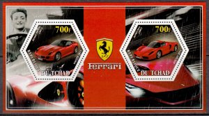 TCHAD CHAD 2014 CARS FERRARI AUTOS VOITURES [#A194]