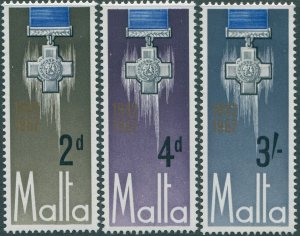 Malta 1967 SG379-381 George Cross Award set MLH