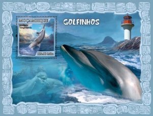 MOZAMBIQUE 2007 SHEET DOLPHINS DELFINES MARINE LIFE LIGHTHOUSES FAROS moz7116b