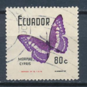 Ecuador 1970 Scott 803 used - 80c, Butterfly