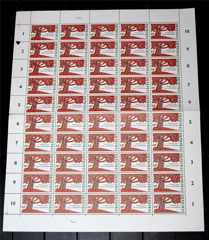 Suriname 1966 MNH Large Lot Blocks M/S Welfare Charity Migration 750+Stamps#C896