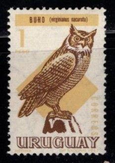 Uruguay - #751 Great Horned Owl - MNH