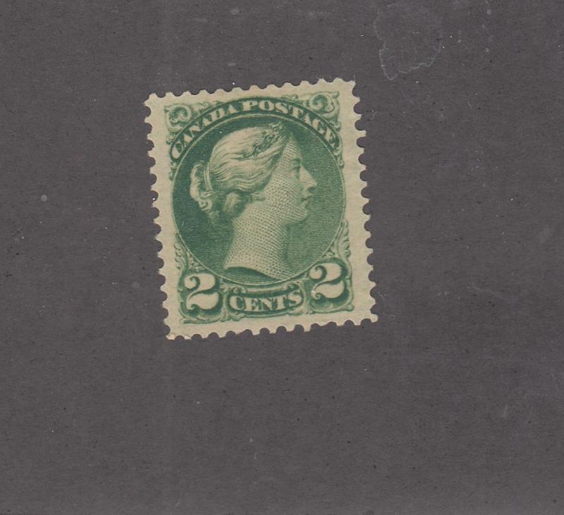 CANADA # 36 VF-UNUSED 2cts SMALL QUEEN CAT VALUE $100