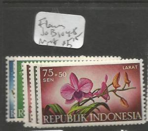 Indonesia Flower SC B104-8 MNH (3ckr)