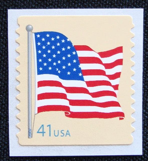 US #4189 MNH Coil Single, American Flag, SCV $.85