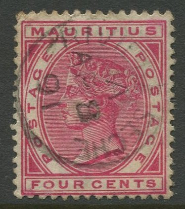 STAMP STATION PERTH Mauritius #72 QV Definitive Issue FU  Wmk 2 - 1882-1893