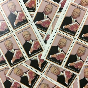 2073   Carter G. Woodson, Black Heritage   100 MNH  20c stamps 1984 $20 face