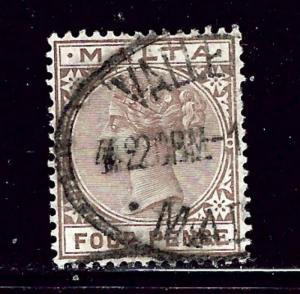 Malta 12 used 1885 issue