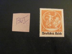 GERMANY 1920 MNH  MI.NR. 136I BAVARIA SINGLE $16