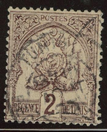 Tunis Tunisia Scott 10 used 1888 stamp 