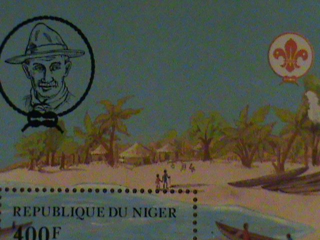 ​NIGER STAMP-1982-75TH ANNIV: OF SCOTTISME: CTO NH S/S SHEET. WITH LOCO
