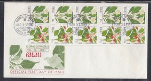 Palau Scott 132b FDC - 1987 Indienous Flower Issue