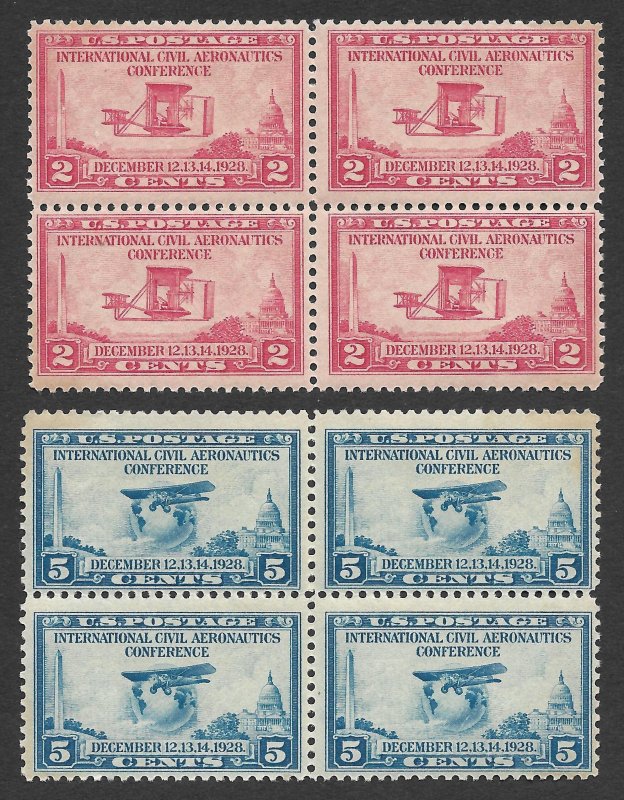 Doyle's_Stamps: Mint Scott #649** & #650*/** 1928 Aeronautics Conference...