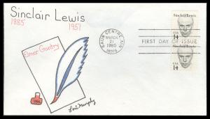 #1856 Sinclair Lewis Murphy FDC